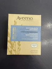 Aveeno Soothing Bath Treatment 8 Single Use Packets NEW SEALED