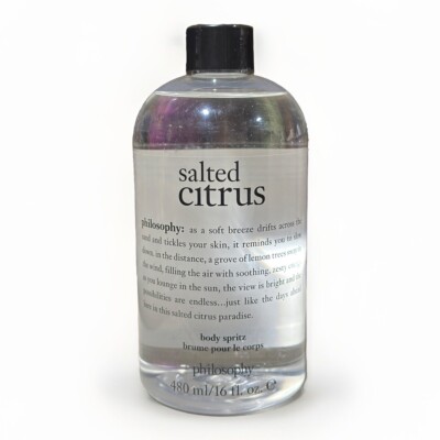 Philosophy Salted Citrus Body Spritz 16 oz New Unealed+Sprayer
