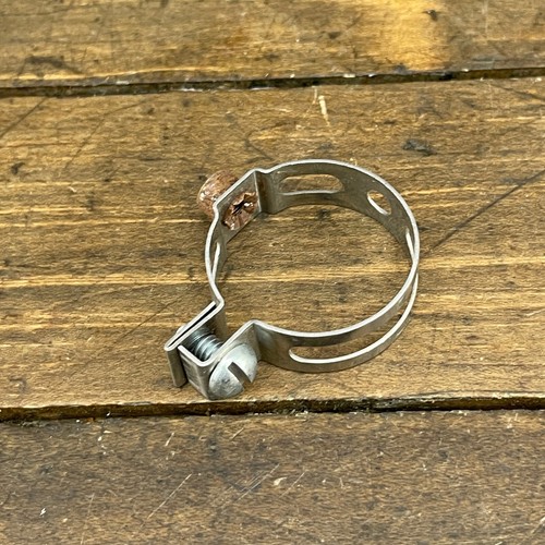 Vintage Downtube Shifter Boss Clamp On 5s Single Shift Mount 28.6 mm 70s 80s - Picture 2 of 8