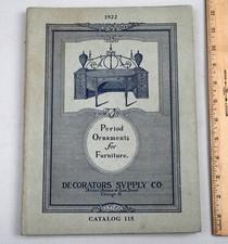1922 Decorators Supply Co. Period Wood Trim Ornaments for Furniture Catalog