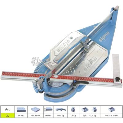 TILE CUTTER SIGMA 3L MACHINE MANUAL PULL HANDLE CUTTING LENGHT 55