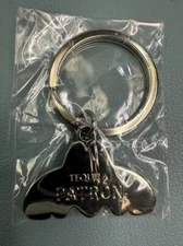 Patrón Tequila Bee Logo Silver Tone Keychain NIP