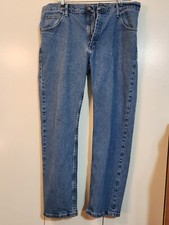 35 x 30 Wrangler 1096FXVDB Regular Fit Stretch Jeans Medium Wash Blue 35x30 NICE