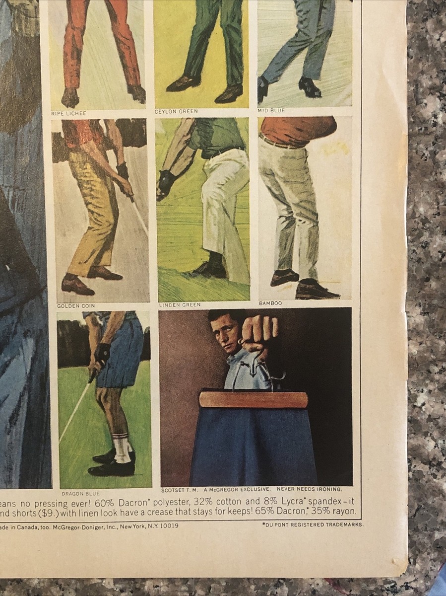 希少　60s〜　McGREGOR マックレガー Bruce Crampton 1966 McGregor Scotset Golf Bruce Crampton VTG 1960s 60s
