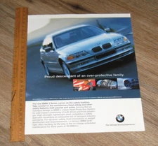 BMW Car AD 1999 3 Series original ONE magazine page advertisement