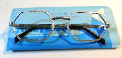 Vintage 5 Pc. Lot VICTORY OPTICAL Rosalia White 52/18 Eyeglass