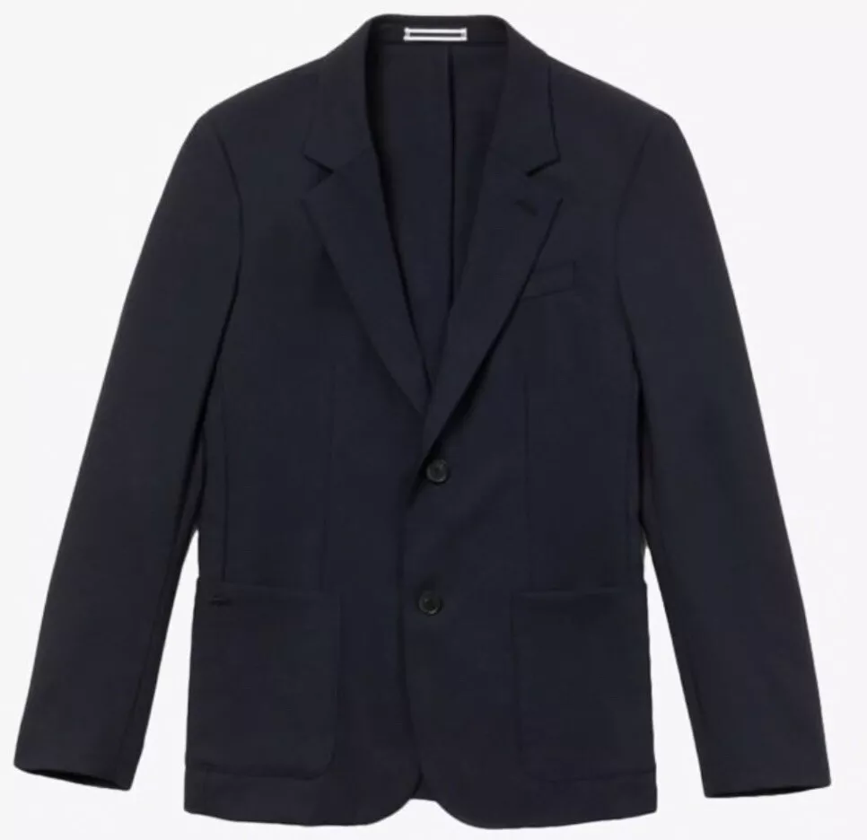 sommer berømt Forstå Lacoste Men's Blazer Stretch Wool Twill In Marine Blue Size 48,56, | eBay