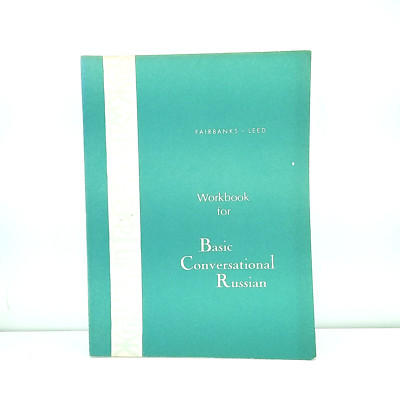 Basic Conversational Russian Paperback Vintage Workbook 1967 CLEAN Fairbanks