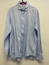 JIGGLER LORD BERLUE MENS COTTON BLEND LS SHIRT IN LIGHT BLUE SIZE L MINT S100 