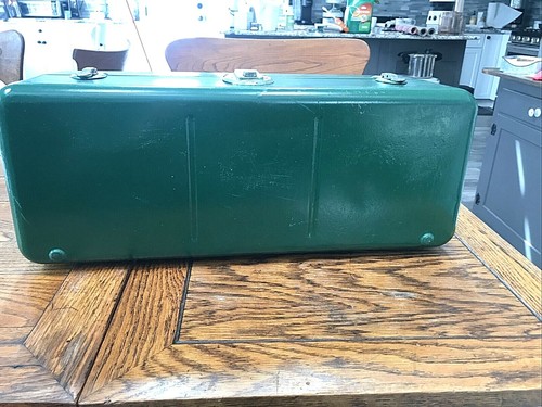 Scatola porta attrezzi da pesca vintage pieghevole di UNION 18 1/2 x 7 x 6" #8007 BELLA - Foto 6 di 12