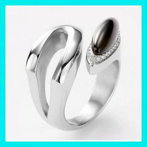 Modeschmuck-Ringe aus Edelstahl Perlmutter -/- Abalone