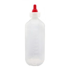 Biberon bottiglia per allattamento agnelli pecore capre da 1 lt latte