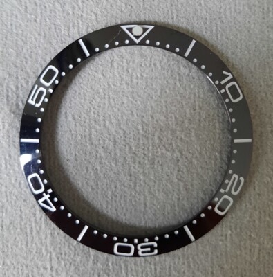 Black Ceramic bezel insert 38mm For Seiko SRPD SKX Omega Divers Watch