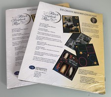 Lot of 2 Creative Memories 8 1/2 X 11 Black Scrapbook Refill Pages RCM-11BL NEW