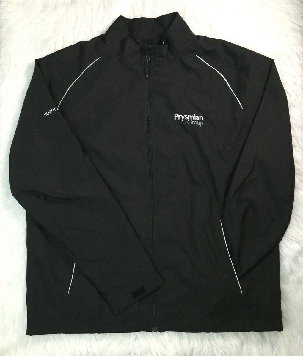 Cuter Buck WeatherTec Jacket Sz L Black Mens Prysmian Group Full