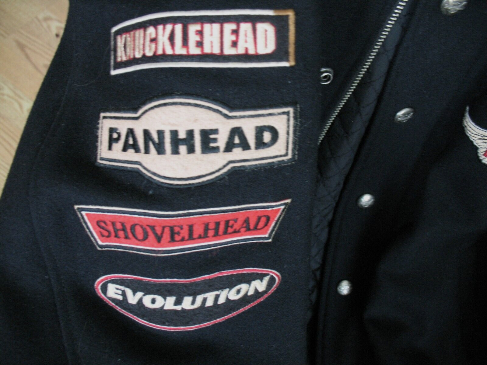 HD JACKET  "KNUCKLEHEADthru EVOLUTION" PATCHED VI… - image 2