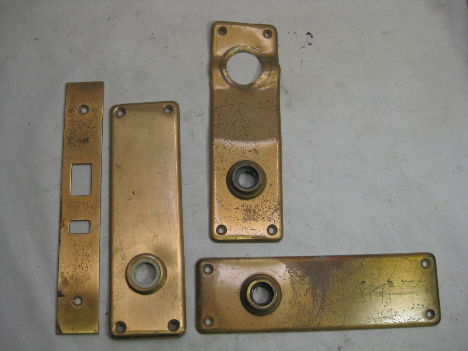 vintage antique plates door hardware plate pair back plate jamb guard