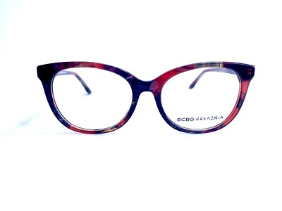 New BCBG Maxazria Red Cat Eye Glasses Italy Serissa Black Wine 53 17 140