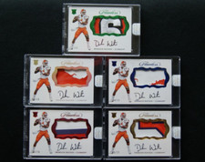 2017 Panini Flawless Collegiate Deshaun Watson RC Autos - Rainbow Lot of 5 RPAs