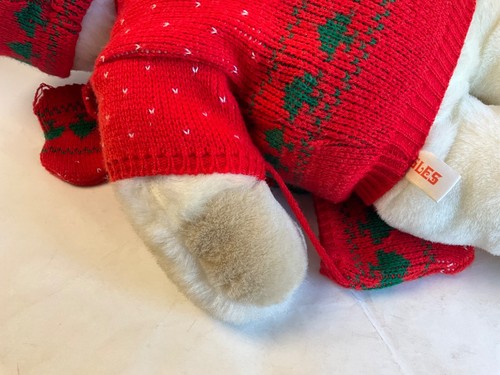 Jingles Christmas Large Plush Stuffed Animal Teddy Bear Santa Hat Scarf *22" in* - Picture 11 of 15