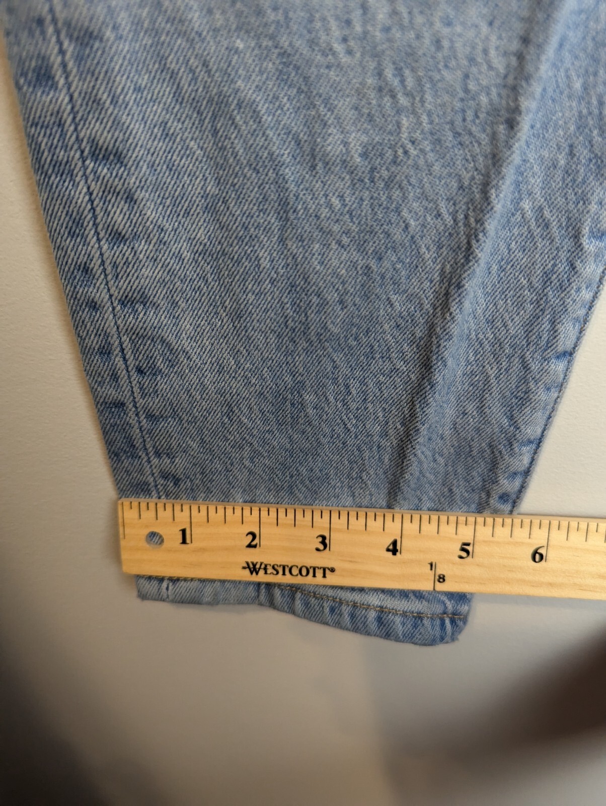 Levi's 501 Womens Button Fly Skinny Distressed High Rise Blue Denim Jeans 25x28 thumbnail 8