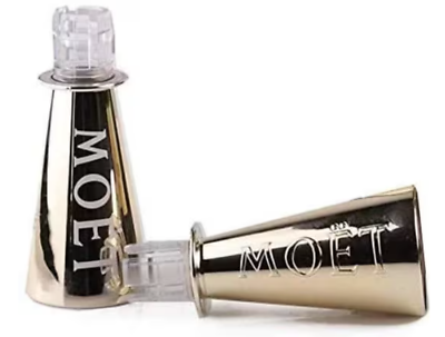 MOET CHANDON IMPERIAL GOLD ACRYLIC SIPPERS FOR MINI SPLIT BOTTLES