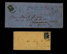 Richmond & Petersburg VA LAST KNOWN Confederate Covers - APRIL 1st & 2nd 1865