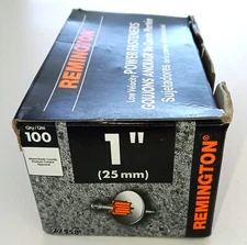Remington 100pc 1in (25mm) Low Velocity Power Fasteners 77558