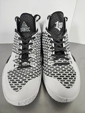 PEAK Basket Ball Shoes White/ Black Size 8