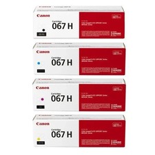 Canon 067H High Yield Toner Cartridge Set Black Cyan Magenta Yellow 