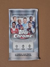 Topps Chrome UCC 25/26 Card Pack Trading Card...
