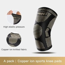 Knee Sleeve Compression Brace Support For Sport Gym Joint Pain /Arthritis Relief