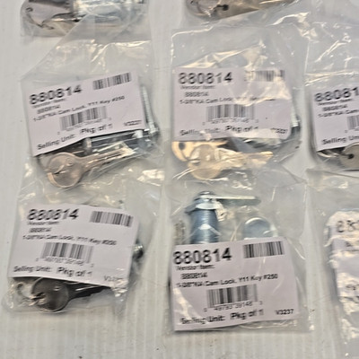 Cam Lock S4543 1-3/8'' 880814 with 2 keys pkg of 9