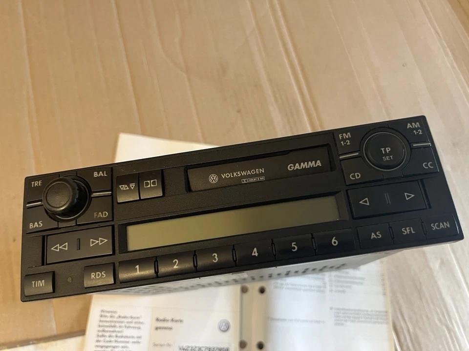 Original VW Gamma V 5 Radio 1J0035186D mit Code für Golf 4 Passat 3B 3BG etc - Bild 4 von 4