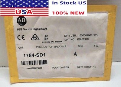 New Sealed Allen-Bradley 1784-SD1 AB 1784SD1 1GB Secure Digital Card