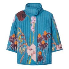 Burberry Girls Thistle Quilted Stretch Nylon Jacket