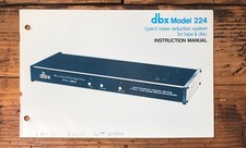 DBX Model 224 Noise Reduction Owners / User M...