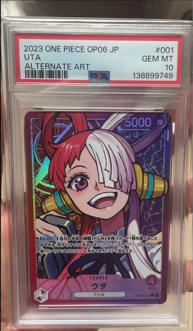 PSA 10 Uta Leader Alternate Art OP06-001 2023 ONE PIECE Card