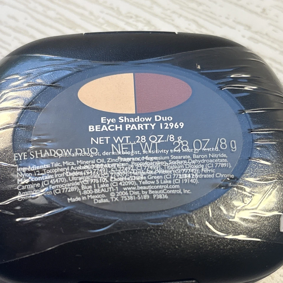BEAUTICONTROL DUO EYESHADOW Compact Sealed Beach Party 12969 - Image 2 of 3