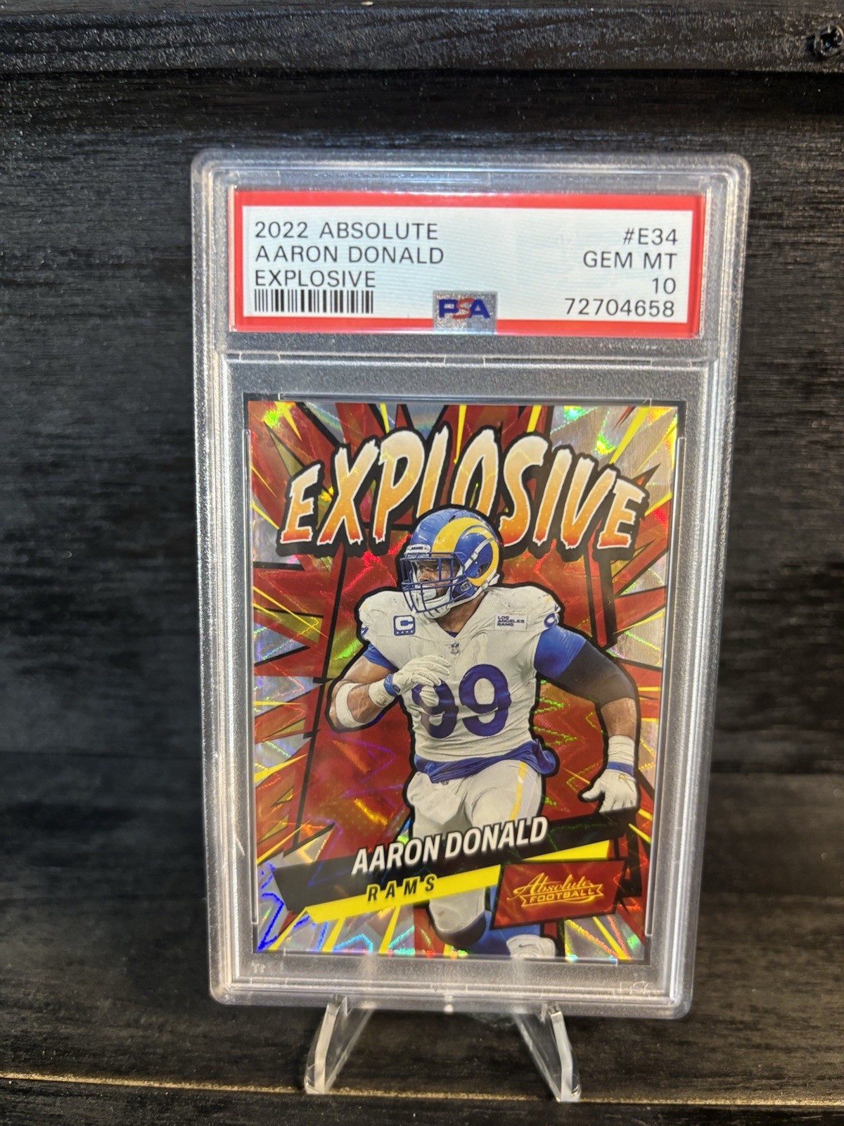 2022 Panini Absolute - Explosive Aaron Donald #E34