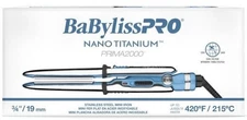 Babyliss Pro Nano Titanium Prima2000 Stainless steel mini Styling Iron 0.7'' NEW