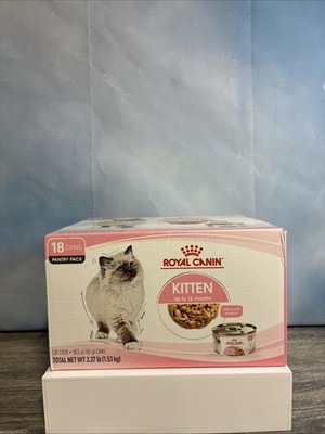 18 ct Royal Canin Feline Health Nutrition Kitten Thin Slices in Gravy BB 08/2027