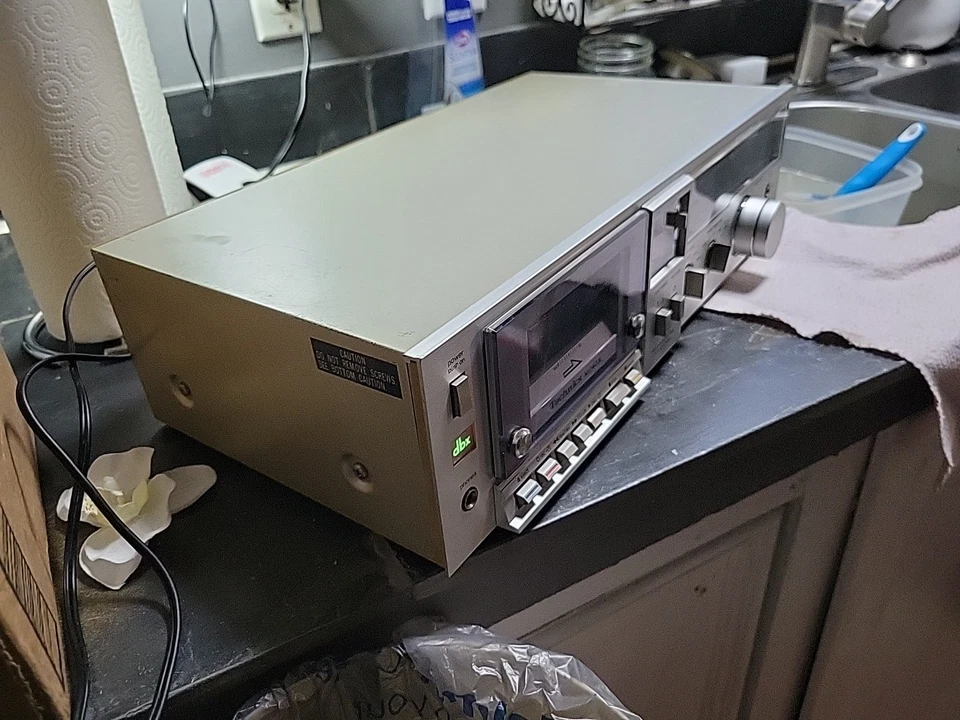 Technics RS-M240X dbx reproductor/grabador de cintas de casete probado funcionando de colección Foto 3 de 4