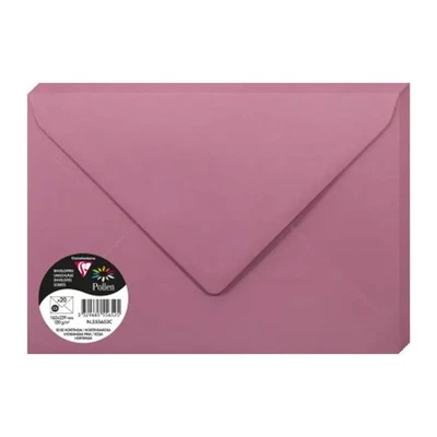 Enveloppes - C5 - 16,2x22,9cm - Pollen - Rose hortensia - 20 unités - Clairefont - Photo 1/2