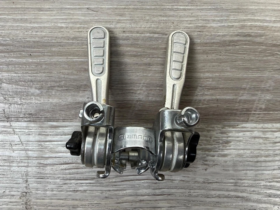 Vintage Shimano Stem Mount Friction Shifters 21.5mm Quill 5/6 Speed A1 - Image 2 of 4