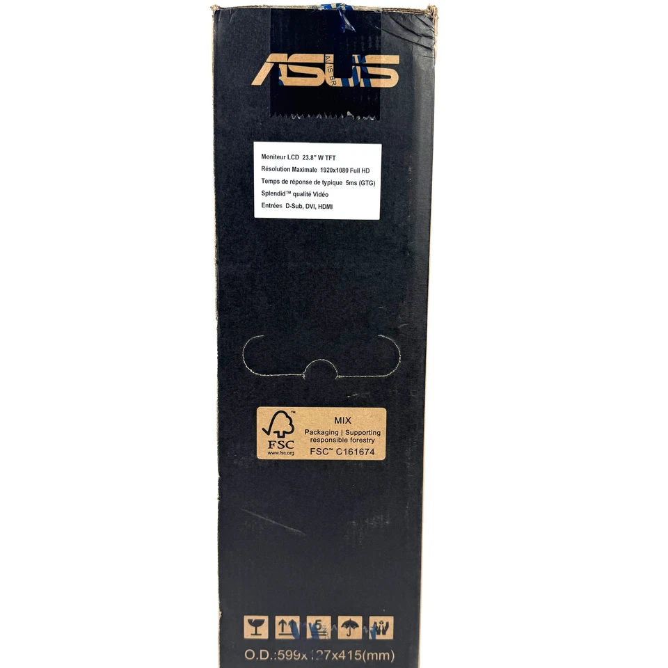 ASUS VA24EHE 23.8" Widescreen Full HD 1920x1080 IPS LED Monitor 75Hz HDMI DVI - Image 4 of 4