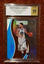 *STEPHEN CURRY* 2019-20 Panini Illusions Astounding #1 *CGS 10*