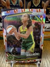 2025 Panini Prizm WNBA #127 Nika Muhl Logo Refractor SP Seattle Storm