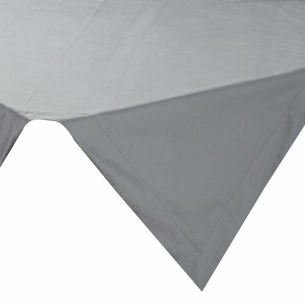 Tischtuch TischwäSche Tischdecke 85X85 Cm Dunkelgrau Mit BordüRe Deko Modern-image
