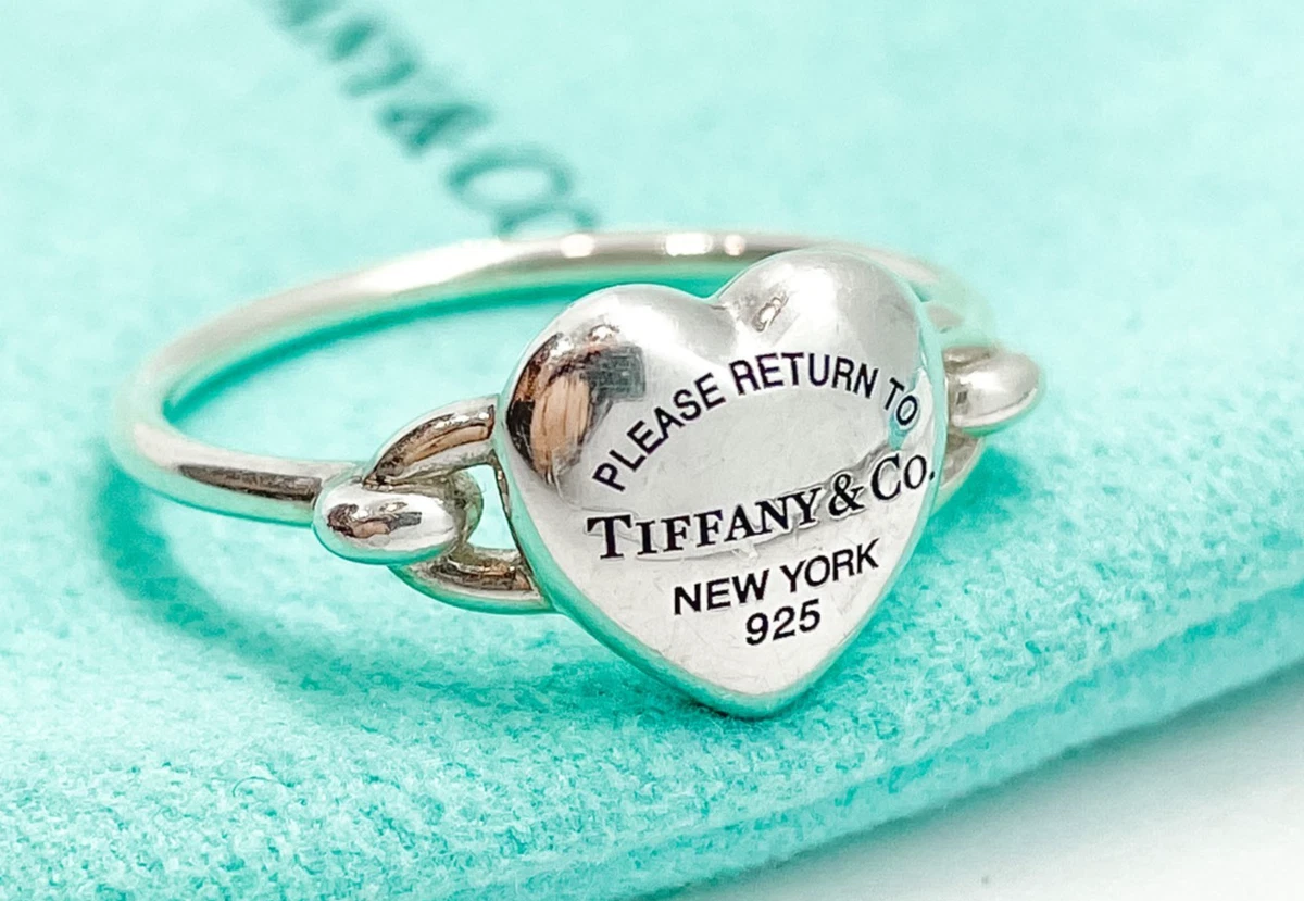 アクセサリー Tiffany & Co. Heart Ring Silver 925 K18 Tiffany & Co. Heart Ring Fine Rings without Stone for sale | eBay